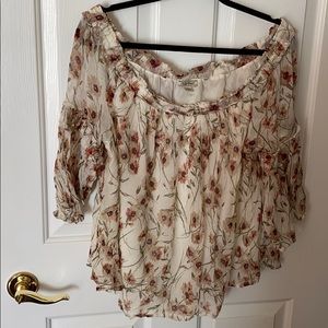 Lucky Brand On/Off Shoulder Blouse